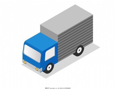 卡通貨車車箱元素圖片 運(yùn)輸場景的視覺解析